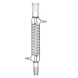 ABGIL Condenser Coil Distillate Transparent Borosilicate Glass 550 mm Length and B24 Cone, CD-152-06 image 1