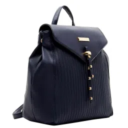 Giordano Blue Textured Medium Backpack image 5