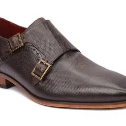 Ruosh Men's King Brown Monk Shoes image 4
