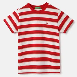 United Colors of Benetton Boys Striped Pure Cotton T-shirt-picture-51