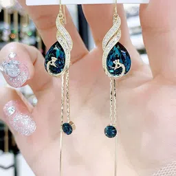 SZN Diamond Shaped Drop Earrings image 3