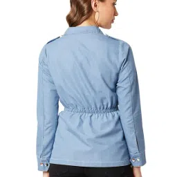 Miss Chase Light Blue Cotton Jacket image 2