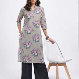 Anouk Rustic Pure Cotton Floral Printed Kurta-picture-12