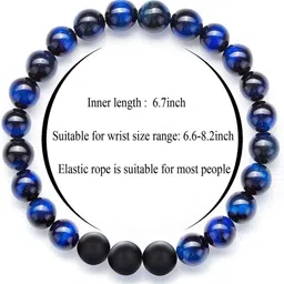 Divine souvenirs Unisex Artificial Beaded Elasticated Bracelet image 3