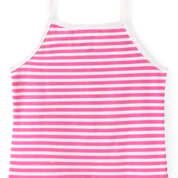 Pine Kids Cotton Lycra Sleeveless Slips Pack of 3 (Color & Print May Vary) image 3