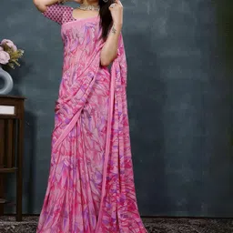KANOODA Printed Pure Georgette Bandhani Saree-picture-33