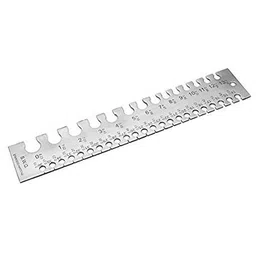 Premium Rectangular Wire Gauge/Sizer in British & Metric & SWG Sheet Metal Wire Cable Gauge Standard Thickness Gauge with Very Clear Numbers and Letters (PACK OF 2) image 2