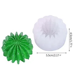 RKPM HOMES Round Cactus Flower Plants Candle Mold I 3D Fondant Silicone Scented Wax Mould I Succulent Molds for DIY Handmade Ornament, Cake Décor, Aromatherapy, Soap, Resin Art Craft Making image 2