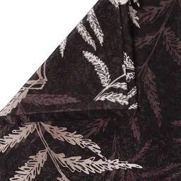 Arrabi Brown & White Floral Printed 300 TC Single Bedsheet with 1 Pillow Covers image 2