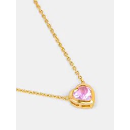 Shaya by CaratLane Heart is Yours Necklace in Gold Plated 925 Silver image 4