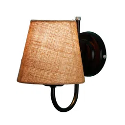 devansh Lind Beige Natural Fiber Wall Light image 1