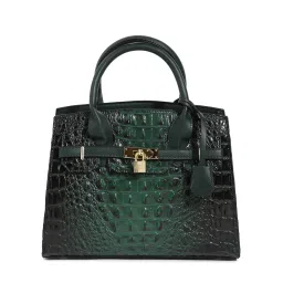 Haute Sauce Lock Buckle Handbag - Forest Green image 4