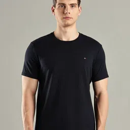 Tommy Hilfiger Round Neck Short Sleeves Cotton Casual T-Shirt-picture-33
