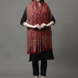 WEAVERS VILLA Women Floral Printed Shawl-picture-36