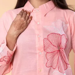 Readiprint Printed Collared Neck & Long Sleeves Tunic With Trousers Co-Ords image 5