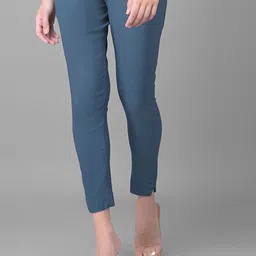 Comfort Lady Women Solid Mid-Rise Casual Regular Trouser-image-78