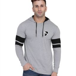 BEYOU FASHION Hooded Neck Cotton Slim Fit T-shirt-picture-39