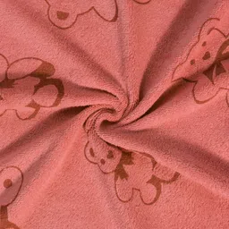 Myntra Elegant Homes Peach-Coloured & Beige 3 Printed Cotton 300 GSM Bath Towel image 5