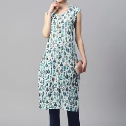 Indibelle Women Dyed Thread Work Kurta image 2