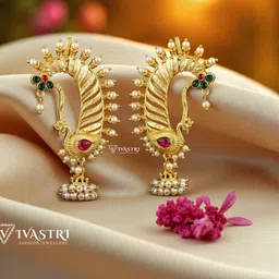 VIVASTRI Women Gold-Plated Alloy Earrings-picture-17