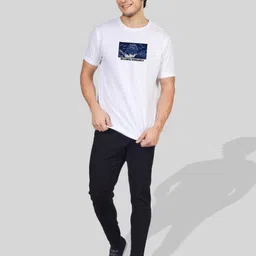 Greylongg Men Graphic Printed Round Neck Cotton T-shirt image 5