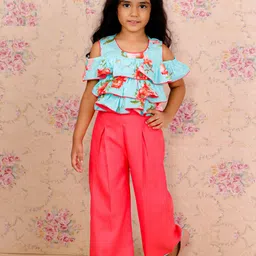 Twisha Girls Printed Top with Palazzos-picture-58