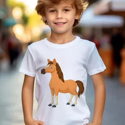 Samridhi Garments Unisex Kids BLENDED Tshirts-picture-36