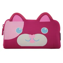 smily kiddos Smilykiddos Pencil Pouch Cat Print - Pink image 1