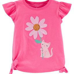 Carter's Daisy Cat Jersey Top - Pink-picture-27