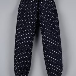Plum Tree Full Length Dots Printed Harem Pants - Navy Blue-picture-12
