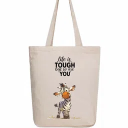 the sack co Women Typography Printed Oversized Shopper Tote Bag-picture-12