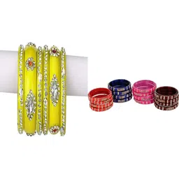 SOMIL Set Of 22 Stone-Studded Bangle-picture-17