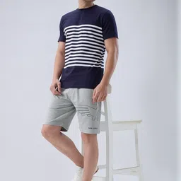 Park Avenue Men Typography Printed Mid-Rise Shorts image 5