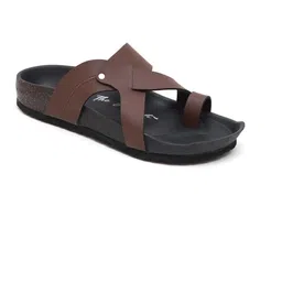 The arwah Men Brown Striped Slip-Ons image 4