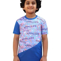 APPALUZO Boys Anti Static Typography Printed Round Neck T-shirt-picture-40