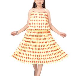 BAESD Print Georgette A-Line Dress-picture-26
