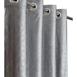 UrbanArts Grey Set of 2 Room Darkening Door Curtain image 5