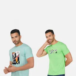 GLOBAL NOMAD Men 2 Printed Bio Finish Applique T-shirt image 4