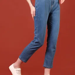V-Mart Women Straight Fit Light Fade Jeans image 4