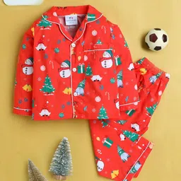 Knitting Doodles Unisex Kids Printed Night suit-picture-38