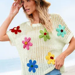 StyleCast Women Floral Pullover with Embroidered Detail-picture-36