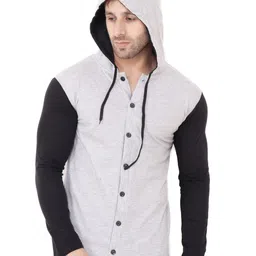 Blisstone Long Sleeves Colourblocked Slim Fit Hooded T-Shirt-picture-11
