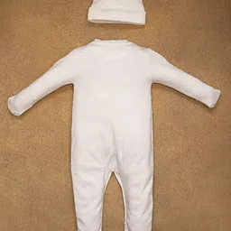 One Friday Infant Boys Printed Pure Cotton Sleepsuit With Cap image 3