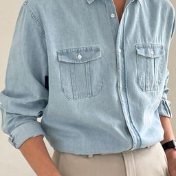 StyleCast Men Spread Collar Solid Casual Shirt-picture-16