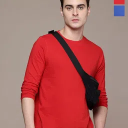 Moda Rapido Men Pack Of 2 Solid Round Neck Regular Fit Cotton T-shirts-picture-18