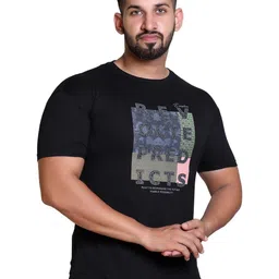 PULAKIN Typography Printed Round Neck Cotton T-shirt image 2