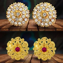 VIVASTRI Women Gold-Plated Alloy Earrings-picture-17