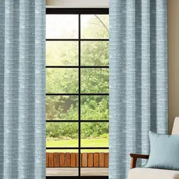 CASABLEU Sea Green Set of 2 Long Door Curtain-image-92