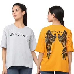 DDASPRATION Women Typography Printed T-shirt image 3