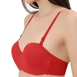 WAVE FASHION Women Solid Medium Coverage Lightly Padded Bra image 2